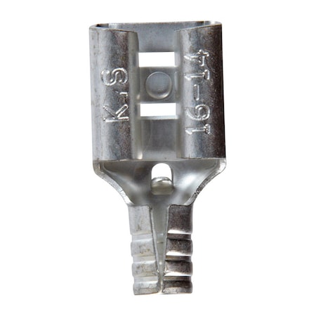 Jandorf 16-14 Ga. Uninsulated Wire Female Disconnect Silver 5 pk 60873